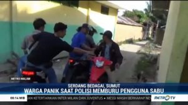 Polres Serdang Bedagai Gerebek Kampung Narkoba di Desa Nagur