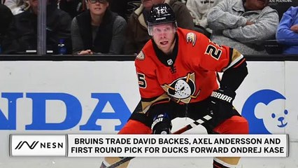 Bruins Trade David Backes & Axel Andersson, Aquire Ondrej Kase