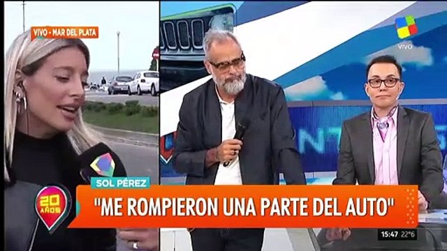 Le chocaron el auto a Sol Pérez: Es un verano raro, no estoy acostumbrada a tener mala suerte