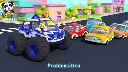 La Patrulla Monstruo Persigue al Problemático Autos | Canción Infantil | BabyBus Español