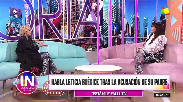Leticia Brédice le contestó al padre tras tildarla de falluta