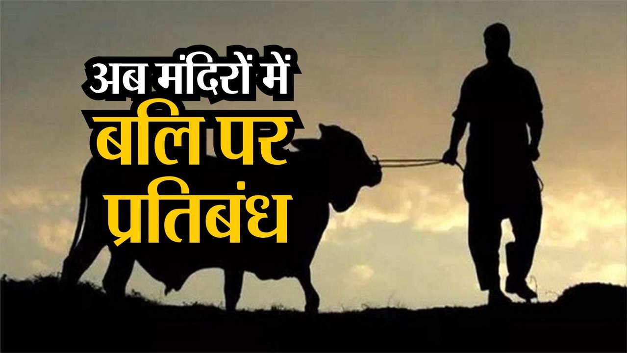 मंदिरों में पशुओं की बलि पर लगाई रोक पर जानिए क...