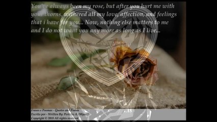 You've always been my rose, but after you hurt me with your thorns... [Quotes and Poems]