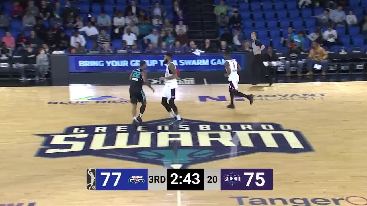 A bigtime dunk by Jalen Hudson!