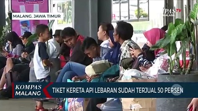 Tiket Kereta Api Mudik Lebaran Sudah Terjual 50 Persen