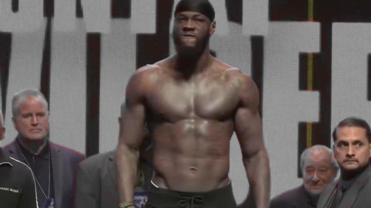 Bulky Wilder and Fury weigh in for re-match