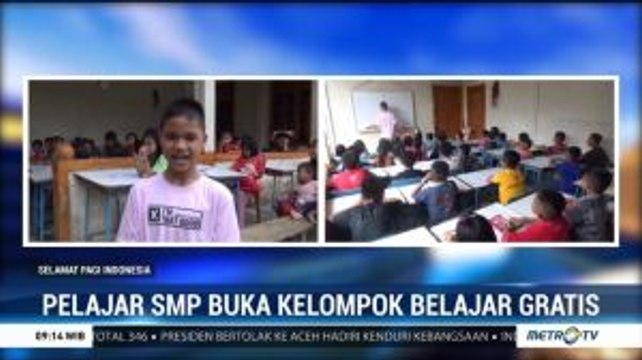 Pelajar SMP di Nias Utara Buka Kelompok Belajar Gratis