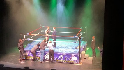MP Paul Bristow gets in the wrestling ring
