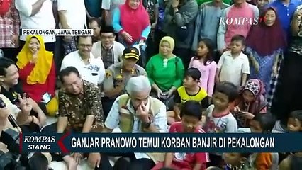 Ganjar Temui Korban Banjir di Pekalongan
