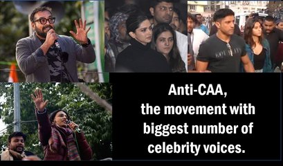 Anti-CAA, the movement with biggest number of celebrity voices.