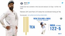 Ind v Nz : Mayank Agarwal 1st Indian opener to survive 1st session of Test in New Zealand 30 years