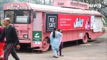 Washroom-on-wheels: India firm turns buses into women's toilets