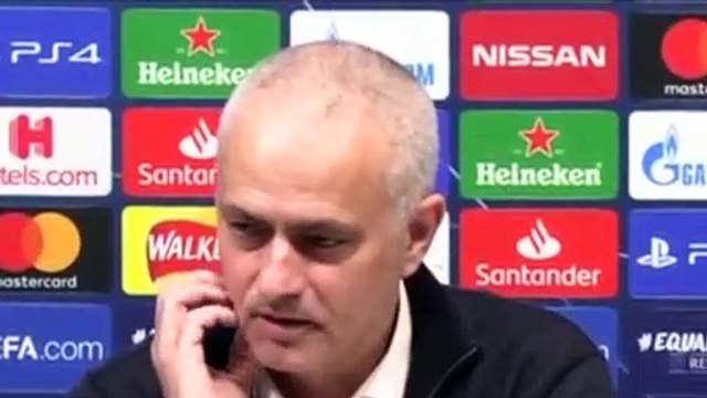 Football - Champions League - José Mourinho press conference after Tottenham 0-1 RB Leipzig