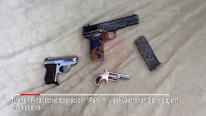 Doza kokainë, armë dhe lekë, Policia e Tiranës arreston 4 persona