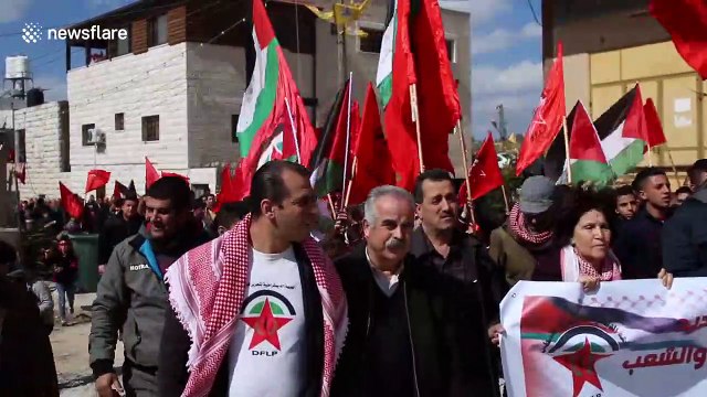 Tense scenes as Israeli soldiers clash with Palestinian protesters