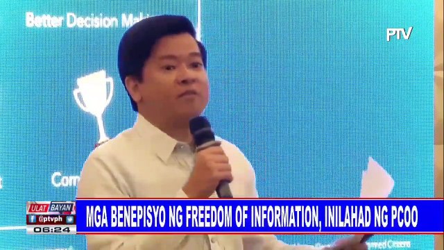 Mga benepisyo ng Freedom of Information, inilahad ng PCOO