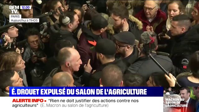 Comment s'est déroulée l'expulsion d'Éric Drouet au Salon de l'agriculture?