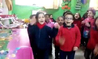 إحتفال مدرسة دار السعادة التجريبية بمرور ١٠٠ يوم ع الدراسه