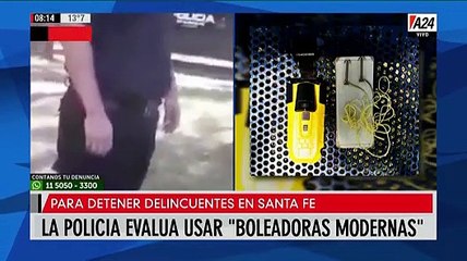 Plantean que la policía de Santa Fe use "Boleadoras electrónicas"