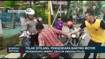 Tolak Ditilang, Pengendara ini Banting Motor