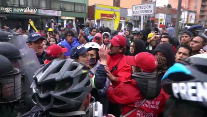 Anti-government protest turns violent in Colombian capital