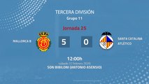 Resumen partido entre Mallorca B y Santa Catalina Atlético Jornada 25 Tercera División