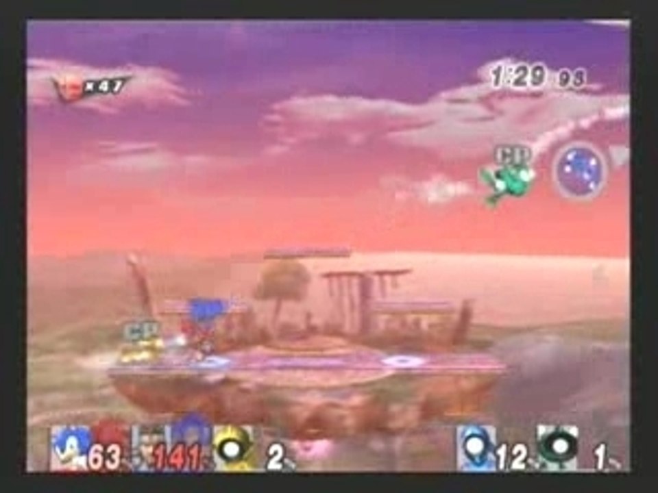 SSBB - WiFi Sonic and Snake 3min Man Brawl