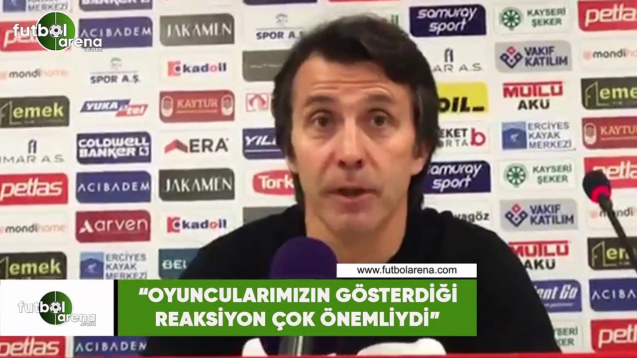 Bülent Korkmaz: "Oyuncularımızın gösterdiği reaksiyon çok önemliydi"