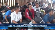 Kapal Tongkang Berpenumpang 64 TKI Ilegal dari Malaysia Diamankan di Perairan Asahan