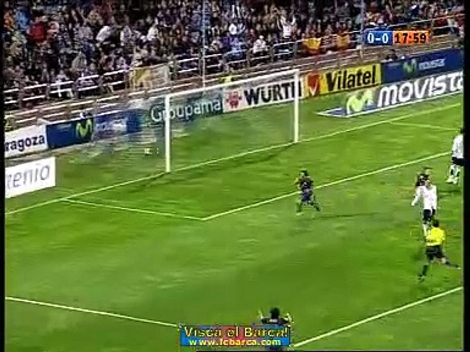 Season 2006-07  CDR Goal 12 - Xavi @ Zaragoza
