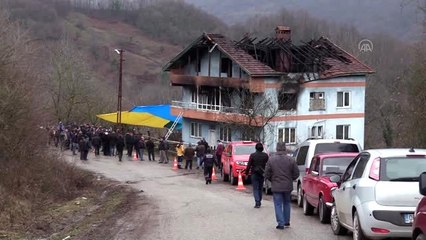 Yangında ölen babaanne ve iki torununun cenazeleri defnedildi
