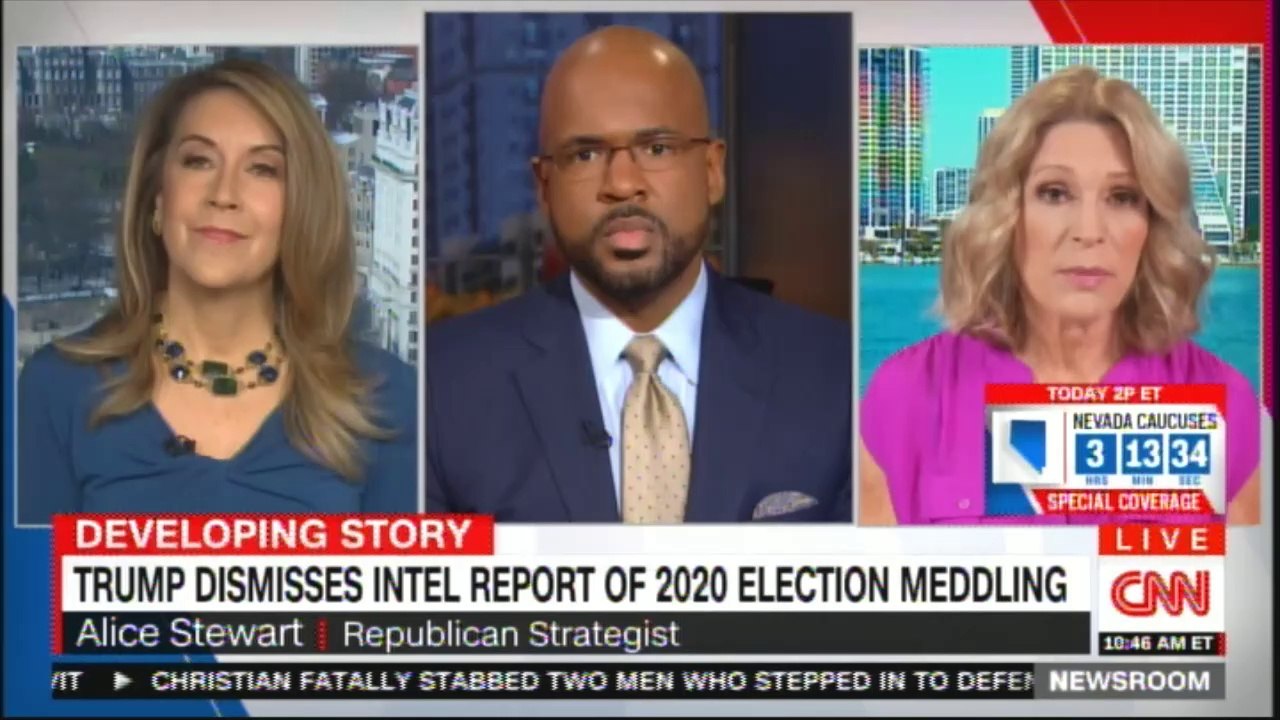 Alice Stewart vs Maria Cardona on U.S. Intel: Russia trying to help Donald Trump & Bernie Sanders. #DonaldTrump #BernieSanders #News #CNN #Russia #VladimirPutin #Putin #Moscow #Breaking #BreakingNews @Alicetweet @MariaTCardona