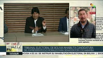 Tribunal Electoral de Bolivia inhabilita candidatura de Evo Morales