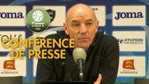 Conférence de presse Havre AC - US Orléans (1-2) : Paul LE GUEN (HAC) - Didier OLLE-NICOLLE (USO) - 2019/2020