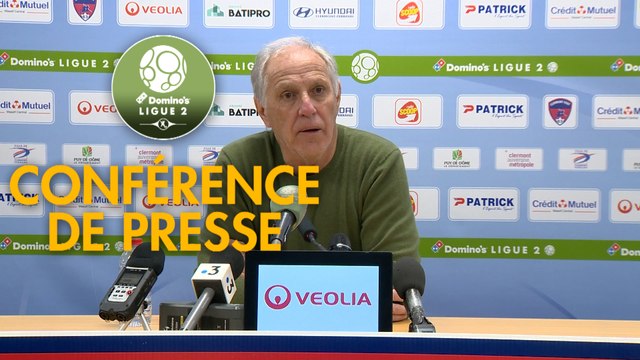 Conférence de presse Clermont Foot - Paris FC (0-1) : Pascal GASTIEN (CF63) - René GIRARD (PFC) - 2019/2020