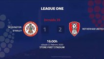 Resumen partido entre Accrington Stanley y Rotherham United Jornada 35 League One