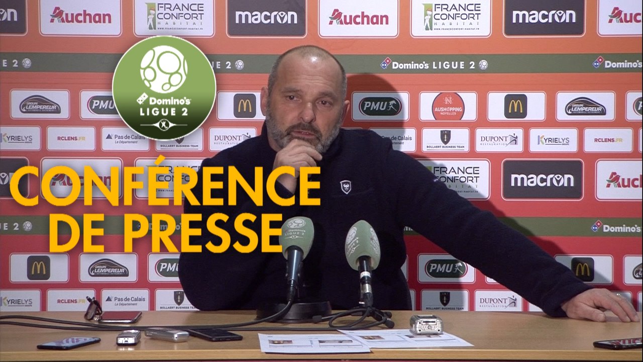Conférence de presse RC Lens - SM Caen (1-4) : Philippe  MONTANIER (RCL) - Pascal DUPRAZ (SMC) - 2019/2020