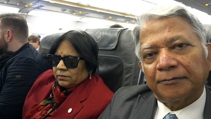 BDMV-98 Aruna & Hari Sharma Boarded Lufthansa Flight LH809 at Arlanda for flying Frankfurt Feb 11, 2020