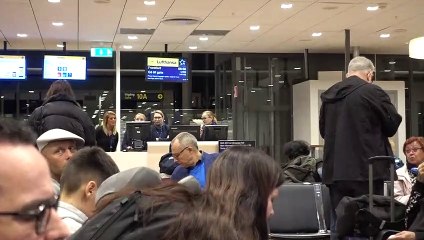 BDMV-97 Aruna & Hari Sharma at Arlanda T% Gate 10 A for flying Frankfurt by Lufthansa LH809 Feb 11, 2020