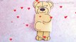 Cute Teddy day card / Hug day Card / Valentine week special