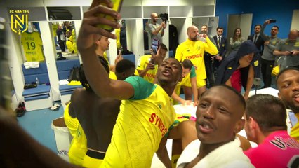 OM - FC Nantes : la joie du vestiaire