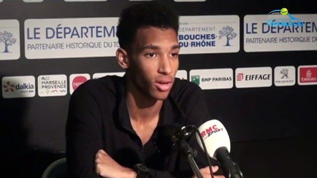 ATP - Marseille 2020 - Félix Auger-Aliassime : C'est sympa de jouer en finale Stefanos Tsitsipas