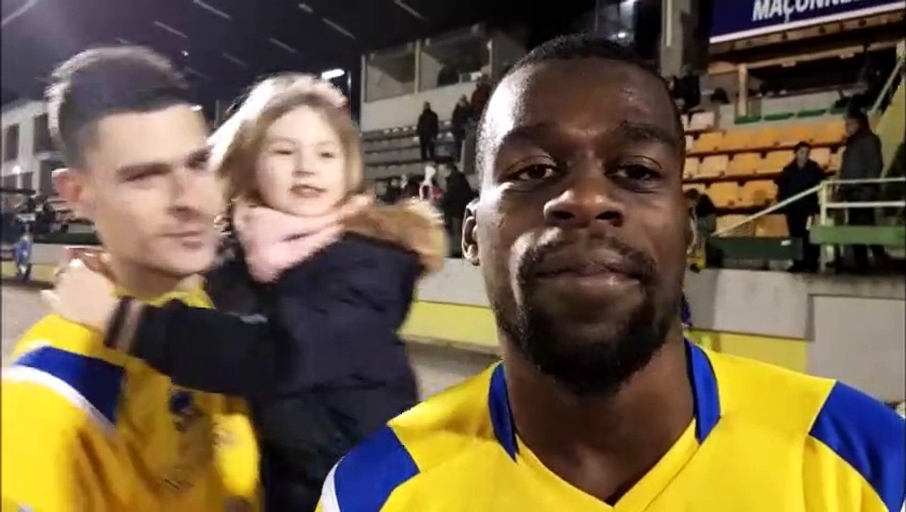 La réaction de David Luvualu, buteur d'Epinal après la victoire face à Lille 2 (1-0) en championnat de National 2