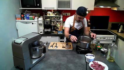 Aiguillette de canard sauce saint-emilion et confiture de figues