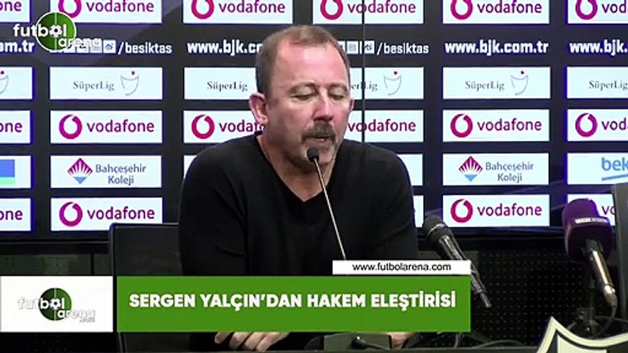 Sergen Yalçın'dan hakem eleştirisi