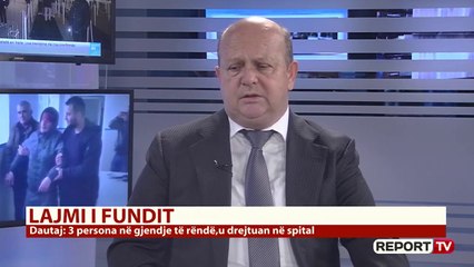 Report TV -Zv. ministri i Infrastrukturës 'përballet' me përfaqësuesin e grevistëve të Ballshit