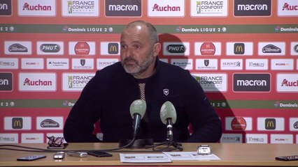 Conférence de presse de Pascal Dupraz après RC Lens / SMCaen