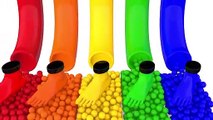 Learn Colors With Foot Painting and Lot Of Colorful Balls For Kid Children Nursery Rhymes