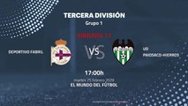 Previa partido entre Deportivo Fabril y UD Paiosaco-Hierros Jornada 17 Tercera División