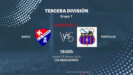 Previa partido entre Barco y Pontellas Jornada 17 Tercera División